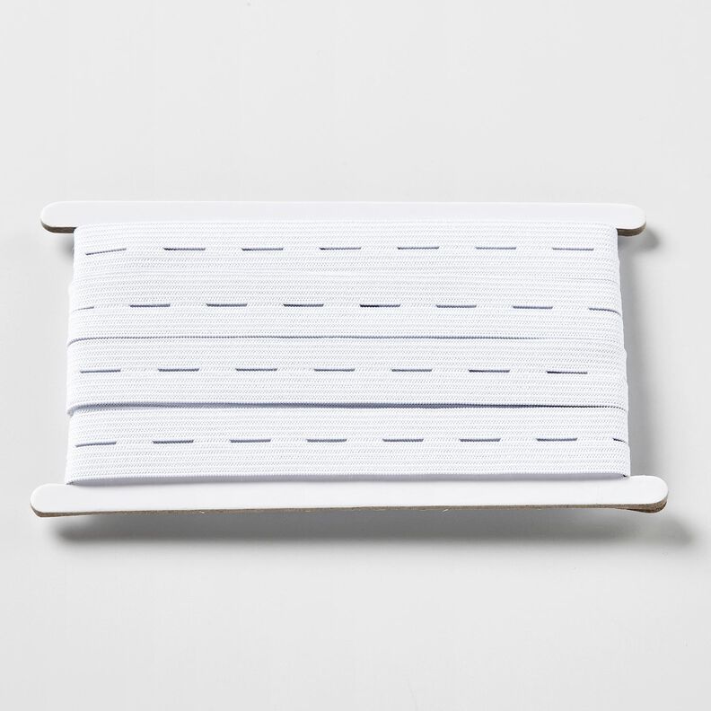 Elastico con asole [3 m | 20 mm] – bianco,  image number 1