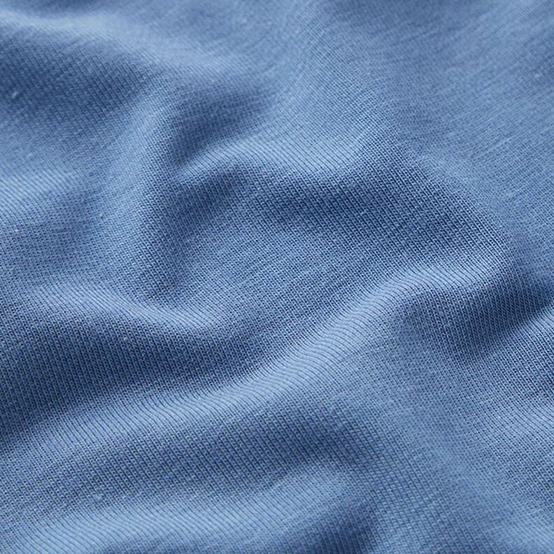 bambù jersey di viscosa tinta unita – blu acciaio,  image number 3