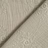 mussolina / tessuto doppio increspato Tralci di fiori tono su tono – grigio seta,  thumbnail number 4