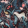 popeline di cotone Unicorno nella foresta delle fiabe – nero,  thumbnail number 2
