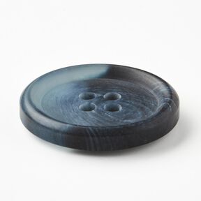Bottone tondo a 4 fori [Ø 25 mm] – colore blu jeans, 