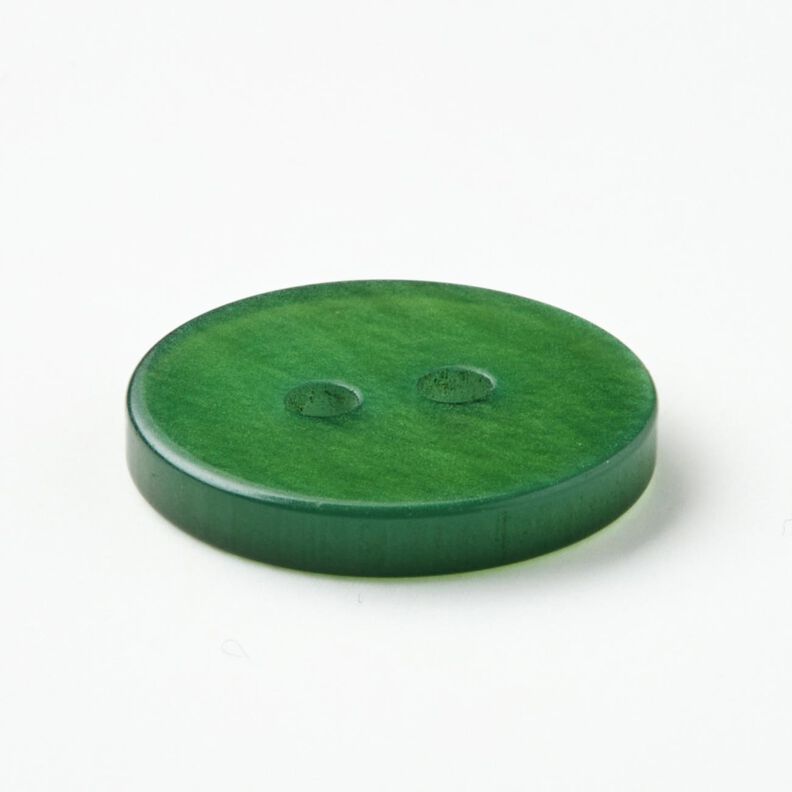 Bottone a 2 fori lucido [Ø 15 mm] – verde abete,  image number 3