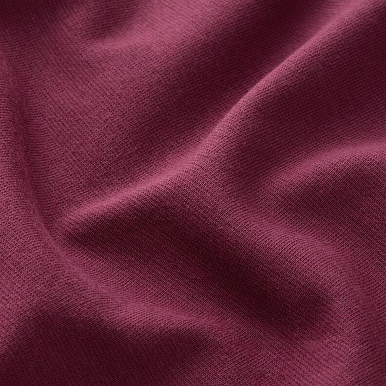 tessuto per bordi e polsini tinta unita – rosso Bordeaux,  image number 4