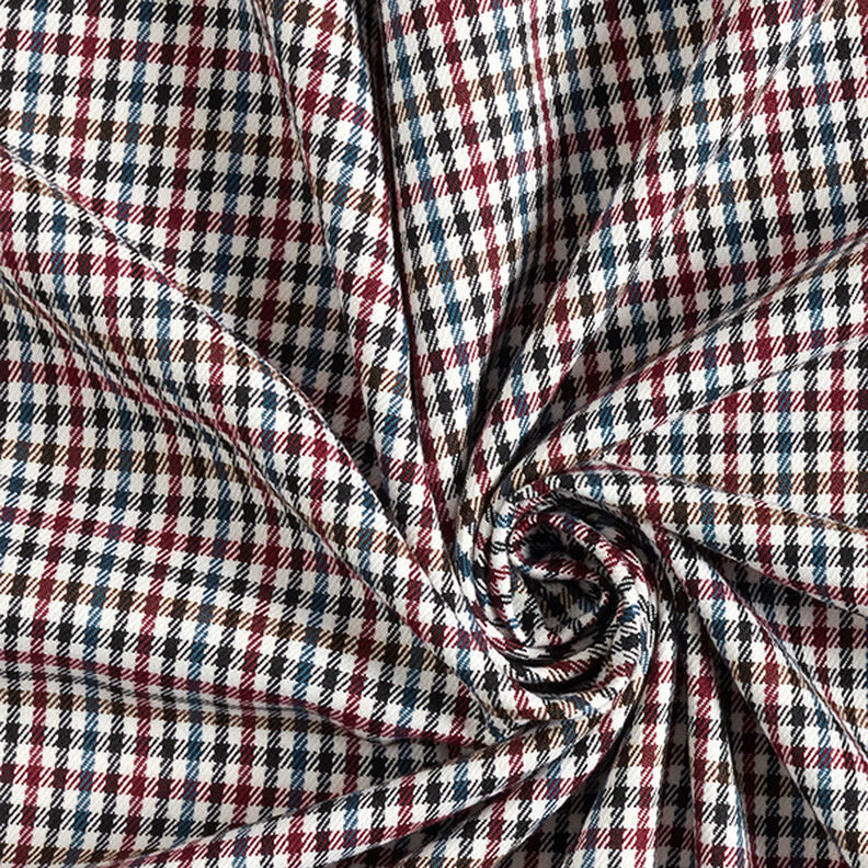tessuto stretch per pantaloni Quadri scozzesi – bianco/nero,  image number 3