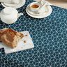 tessuto arredo Jacquard Cubi moderni – blu notte/avorio,  thumbnail number 5