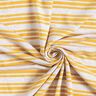 jersey di viscosa, righe glitter irregolari – bianco lana/giallo sole,  thumbnail number 3