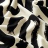 jersey di viscosa Pennellate astratte – crema/nero,  thumbnail number 2