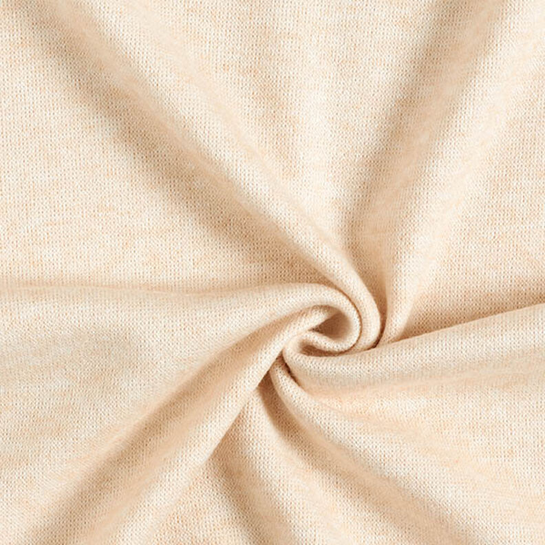 tessuto in maglia misto viscosa mélange – crema,  image number 1