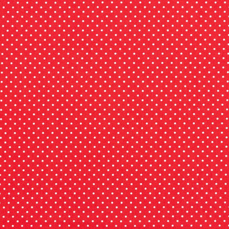 popeline di cotone piccoli pois – rosso/bianco,  image number 1