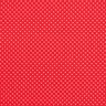 popeline di cotone piccoli pois – rosso/bianco,  thumbnail number 1