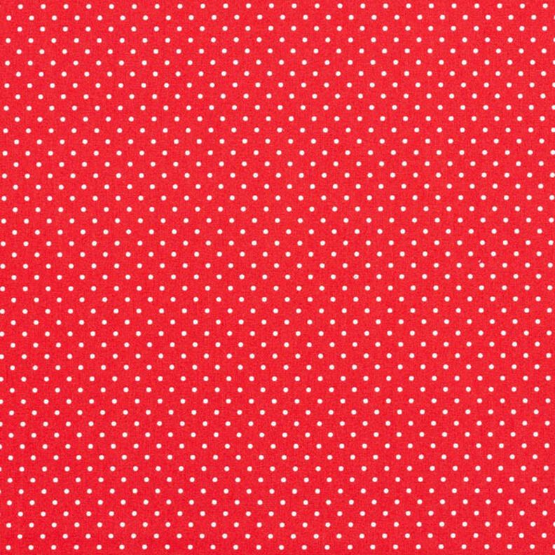 popeline di cotone piccoli pois – rosso/bianco,  image number 1