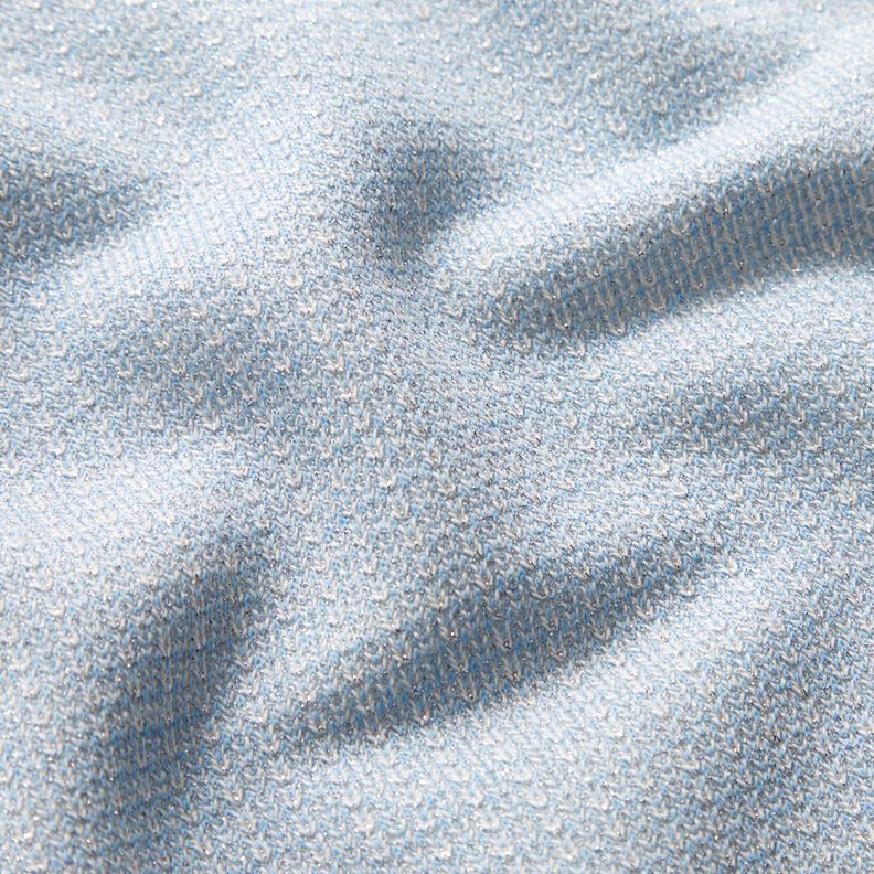 Terry francese glitterato – azzurro,  image number 2