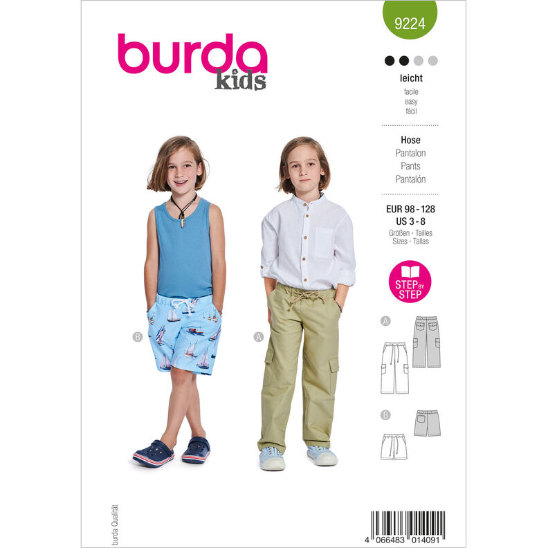 Pantaloni | Burda 9224 | 98-128,  image number 1