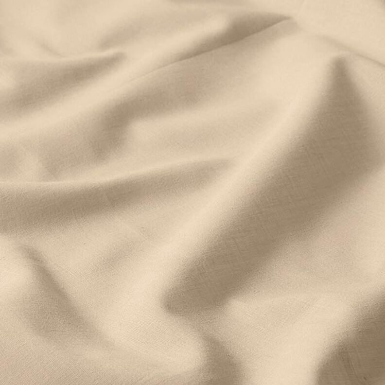 batista di cotone tinta unita – beige chiaro,  image number 2