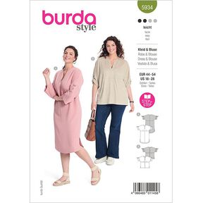 abito / camicetta taglie comode | Burda 5934 | 44-54, 