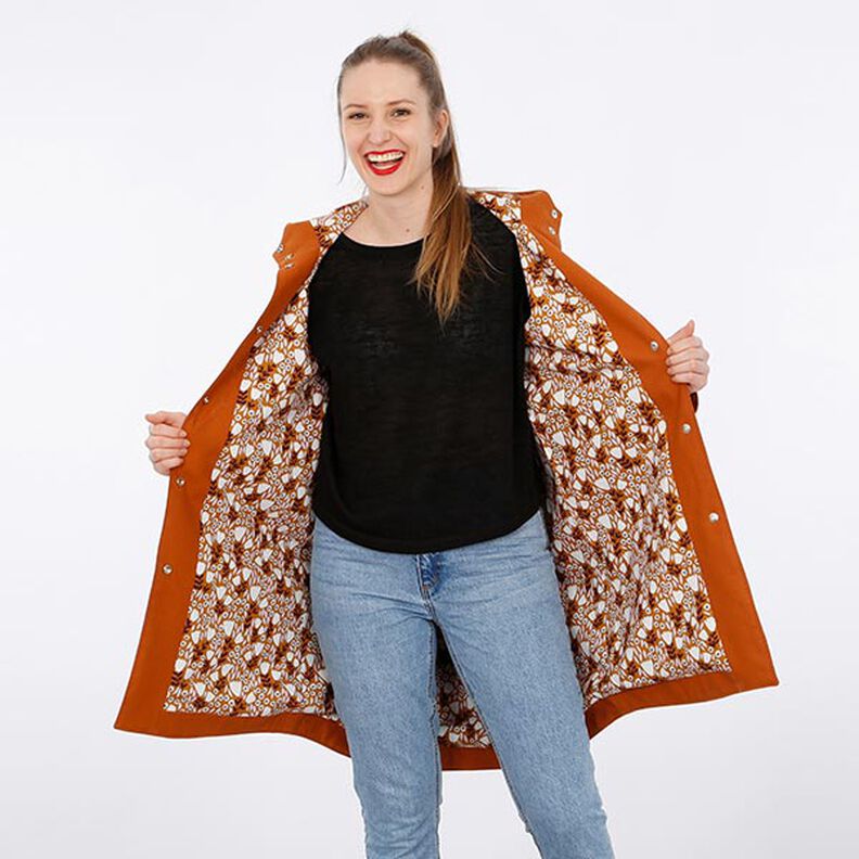 FRAU KARO - parka foderato con cappuccio e tasche applicate, Studio Schnittreif | XS - XXL,  image number 3
