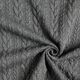 Jersey jacquard, cloqué, motivi a treccia – grigio scuro,  thumbnail number 3