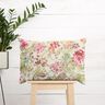 tessuto arredo tessuti canvas Boccioli ad acquerelli – beige chiaro/lampone,  thumbnail number 7