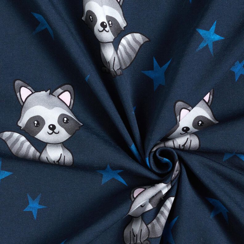 jersey di cotone Orsetto lavatore con stelle | Glitzerpüppi – blu notte/argento,  image number 3