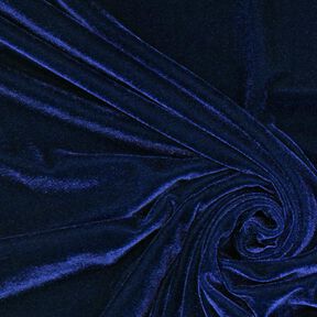 Velluto stretch blu marino, 