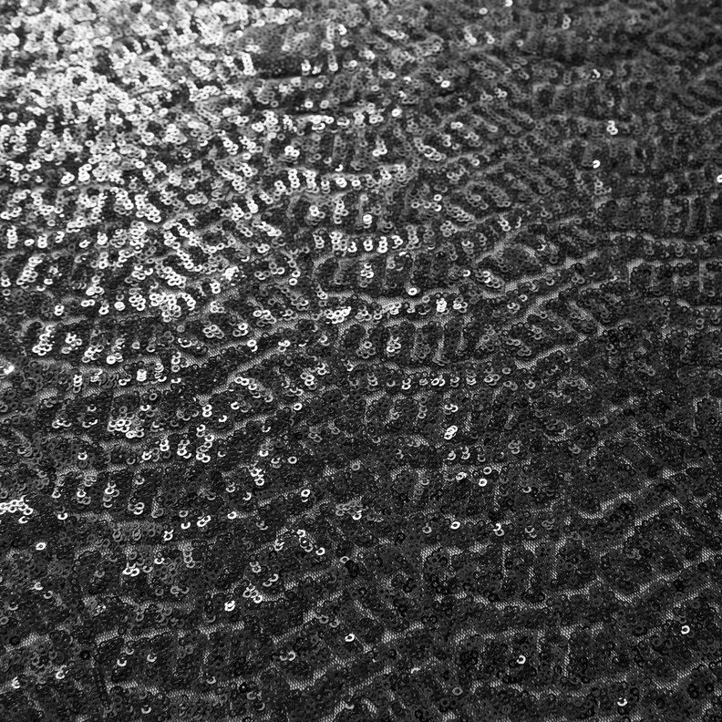 Tessuto micro paillettes in tinta unita – nero,  image number 6