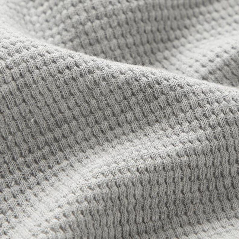 jersey di cotone, nido d’ape mini, tinta unita – grigio chiaro,  image number 3