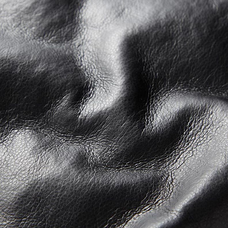 Similpelle tinta unita con retro in pelliccia sintetica – nero/rosa antico chiaro,  image number 5