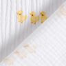mussolina / tessuto doppio increspato Dolci anatroccoli – bianco/oro,  thumbnail number 4