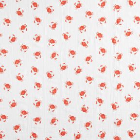 GOTS mussolina / tessuto doppio increspato Granchi | Poppy Fabrics – avorio, 