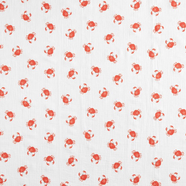 GOTS mussolina / tessuto doppio increspato Granchi | Poppy Fabrics – avorio,  image number 1