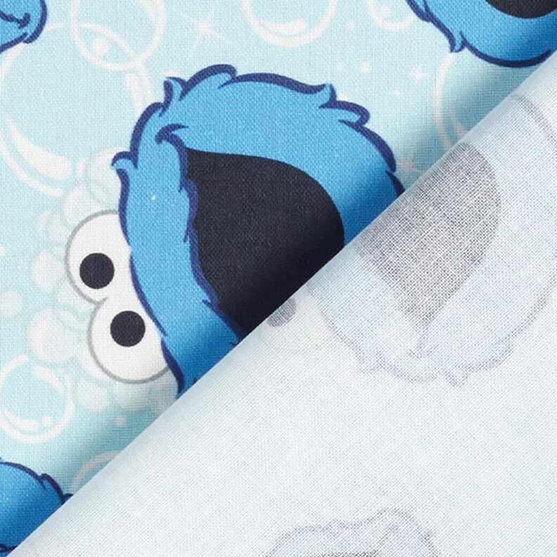 tessuto arredo cretonne, Cookie Monster | CPLG – azzurro baby/blu reale,  image number 4