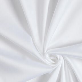 satin di cotone tinta unita – bianco, 