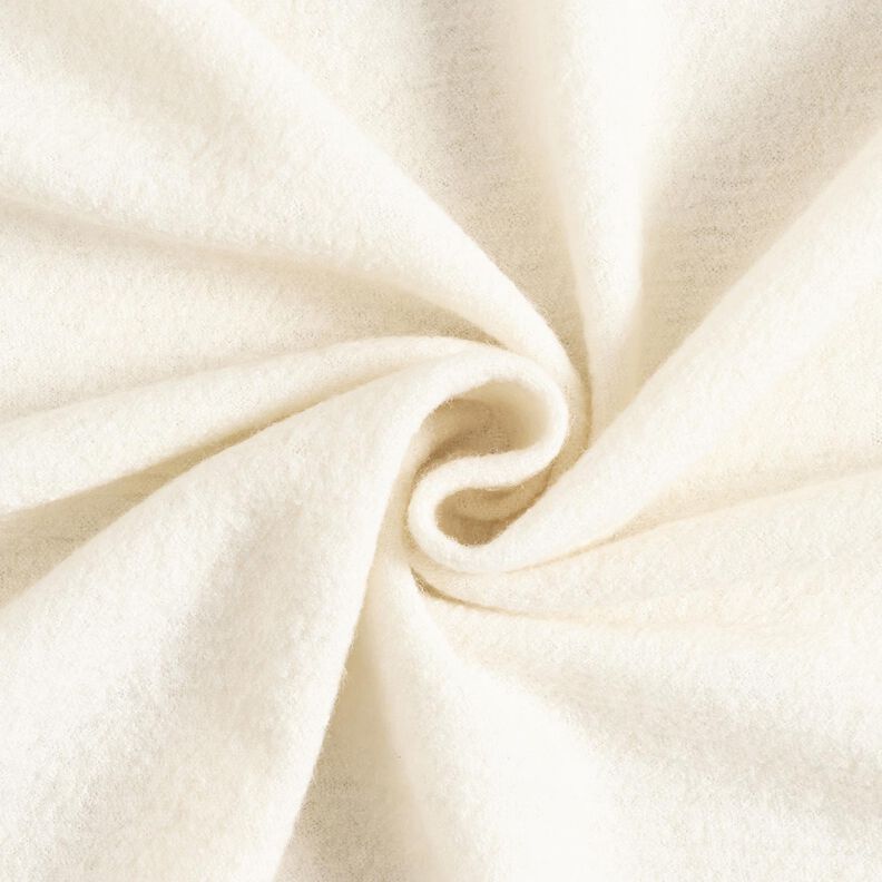 Tessuto leggero in maglia in misto viscosa e lana – bianco lana,  image number 1