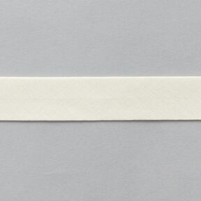 Nastro in sbieco Cotone bio [20 mm] – bianco lana, 