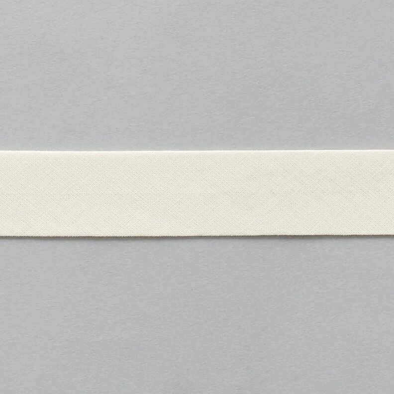 Nastro in sbieco Cotone bio [20 mm] – bianco lana,  image number 1