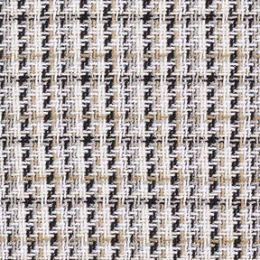 Tessuto grezzo per cappotto filato glitterato a quadri – bianco/beige, 