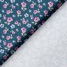 tessuto in cotone popeline fiori delicati – blu/violetto pastello,  thumbnail number 4