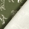 tessuto arredo tessuti canvas Cani – pino scuro/crema,  thumbnail number 4