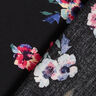 Tessuto in viscosa dipinto a fiori – nero,  thumbnail number 4