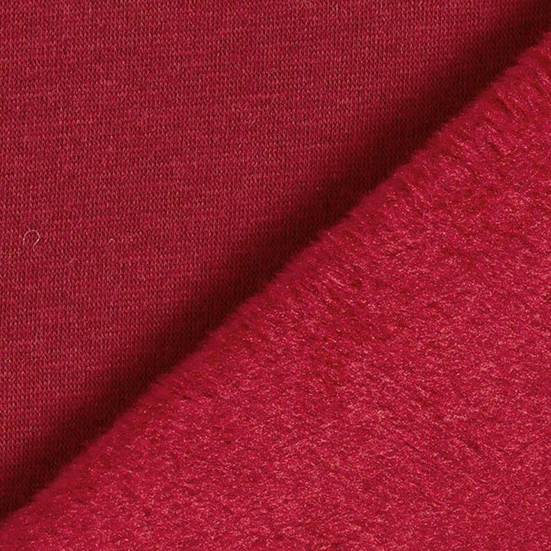 pile da montagna soffice felpa tinta unita – rosso carminio,  image number 5