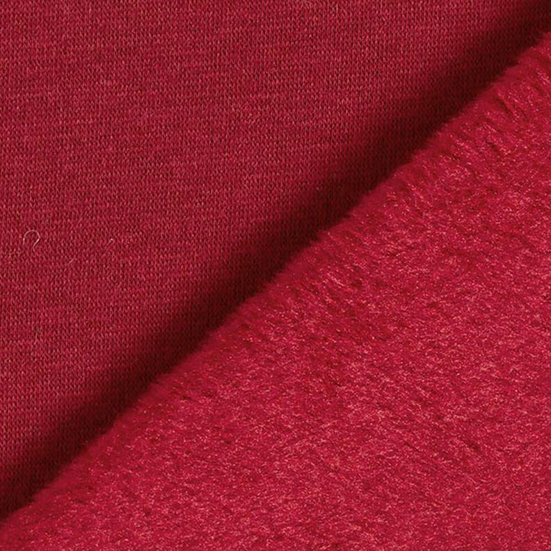 pile da montagna soffice felpa tinta unita – rosso carminio,  image number 5