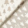 tessuto arredo Jacquard Abeti luccicanti – beige/argento,  thumbnail number 4