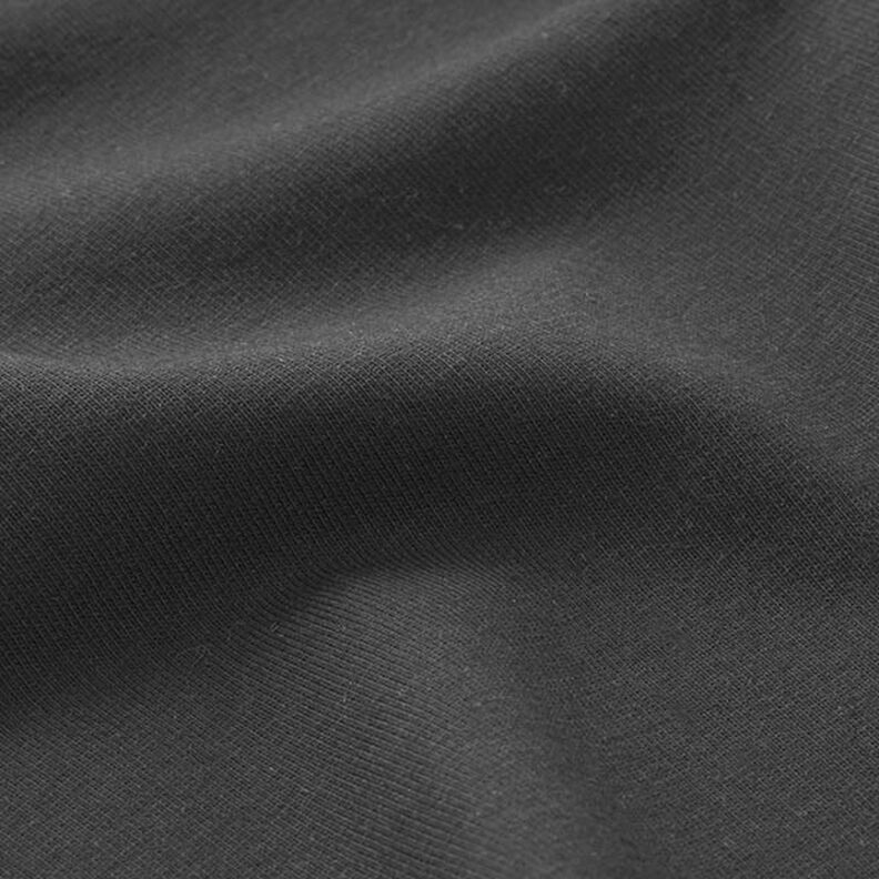 French terry leggero tinta unita – nero,  image number 4