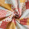 tessuto in cotone cretonne effetto patchwork – bianco/salmone,  thumbnail number 4