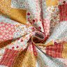 tessuto in cotone cretonne effetto patchwork – bianco/salmone,  thumbnail number 4