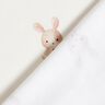 GOTS jersey di cotone Coniglio con fiore stampa digitale – avorio,  thumbnail number 4