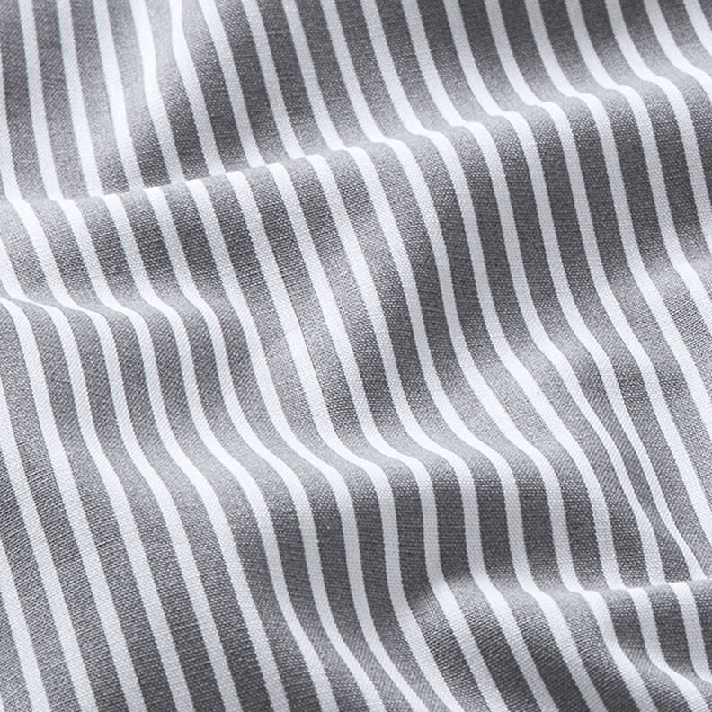 popeline di cotone strisce – grigio/bianco,  image number 2