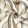 tessuto arredo mezzo panama Linee artistiche – naturale/nero,  thumbnail number 3