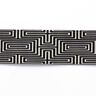 nastro elastico labirinto [ 3,5 cm ] – nero/bianco,  thumbnail number 1