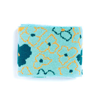 GOTS tessuto in maglia bio per bordi e polsini CUFF ME REMEMBER ME Forget-Me-Not [140 cm | 7,5 cm] |, 
